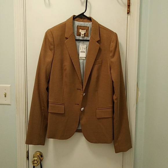 J. Crew Jackets & Blazers - NWT J Crew schoolboy blazer, camel size 6